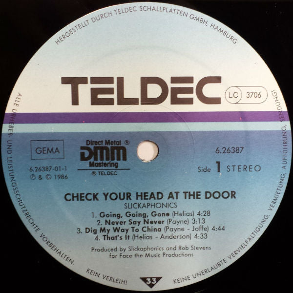 Slickaphonics : Check Your Head At The Door (LP, Album)