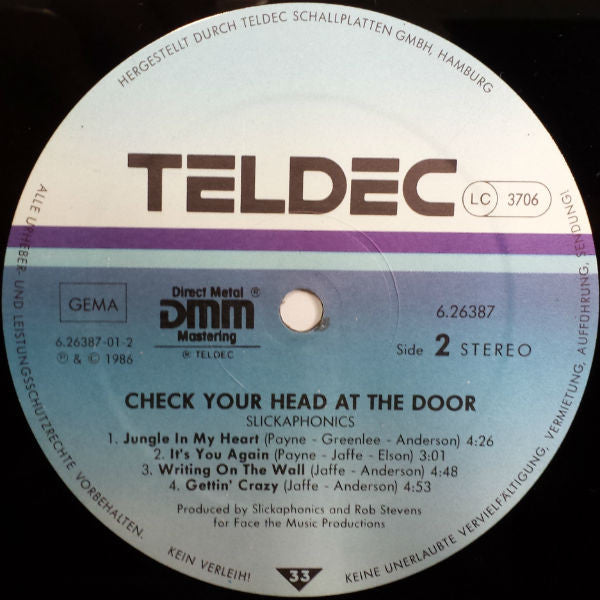 Slickaphonics : Check Your Head At The Door (LP, Album)