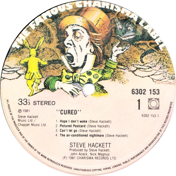 Steve Hackett : Cured (LP, Album)