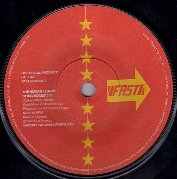 The Human League : Being Boiled / Circus Of Death (7", Single, Mono, RE, Sol)