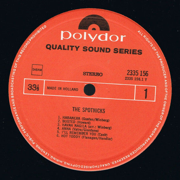 The Spotnicks : The Spotnicks (2xLP, Comp)