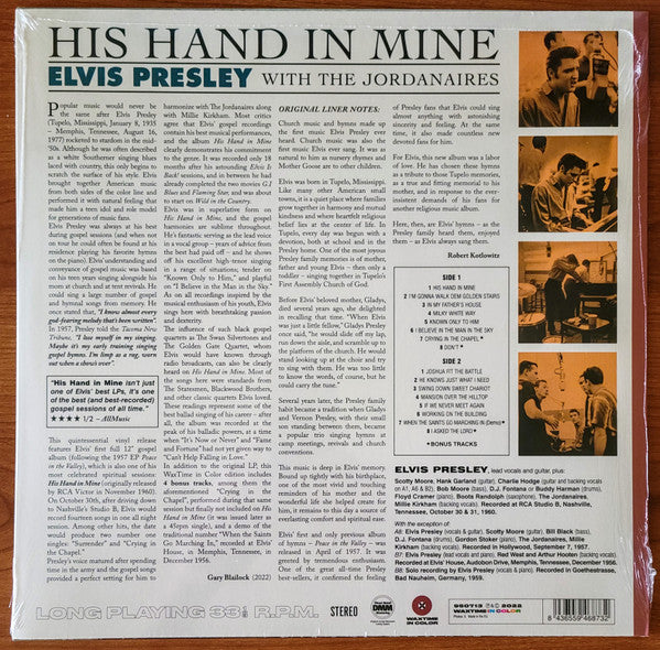 Elvis Presley : His Hand In Mine (LP, Album, RE, Bro)