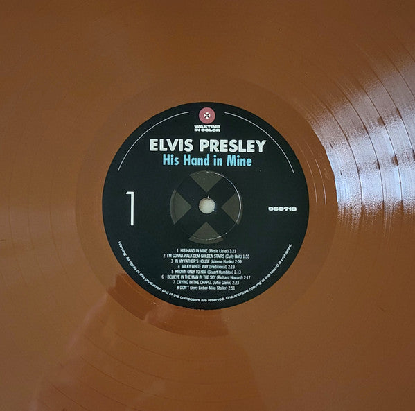 Elvis Presley : His Hand In Mine (LP, Album, RE, Bro)