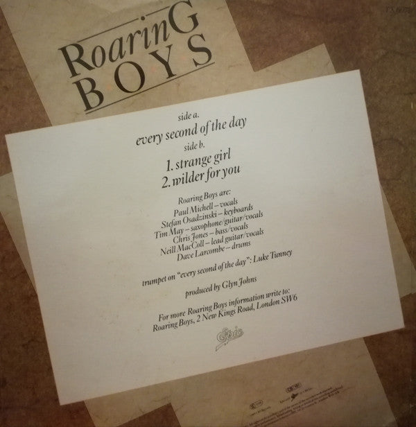 Roaring Boys : Every Second Of The Day (12")