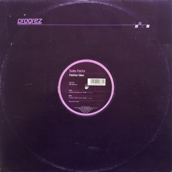 Solar Factor : Fashion Slam (12")