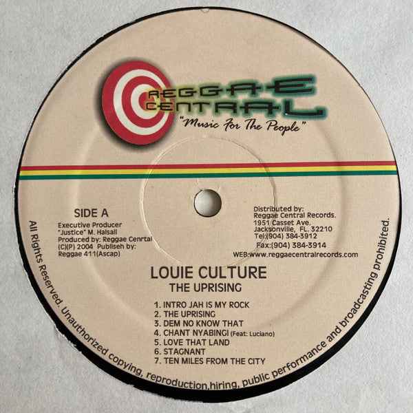 Louie Culture : The Uprising (LP, Album)