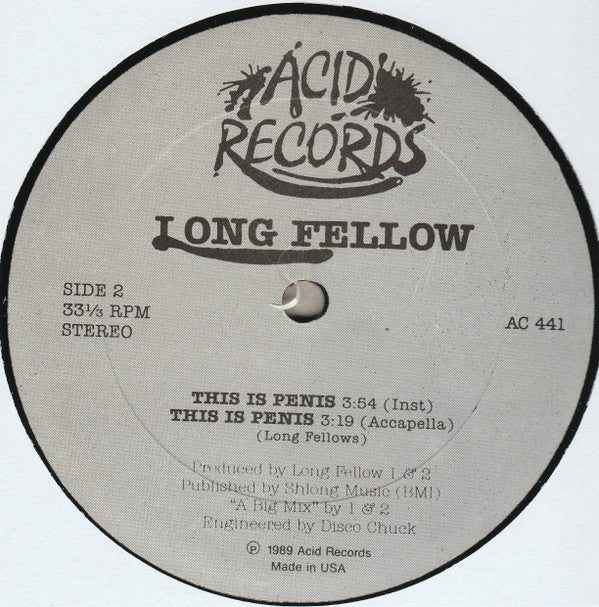 Long Fellow : This Is Penis (12")