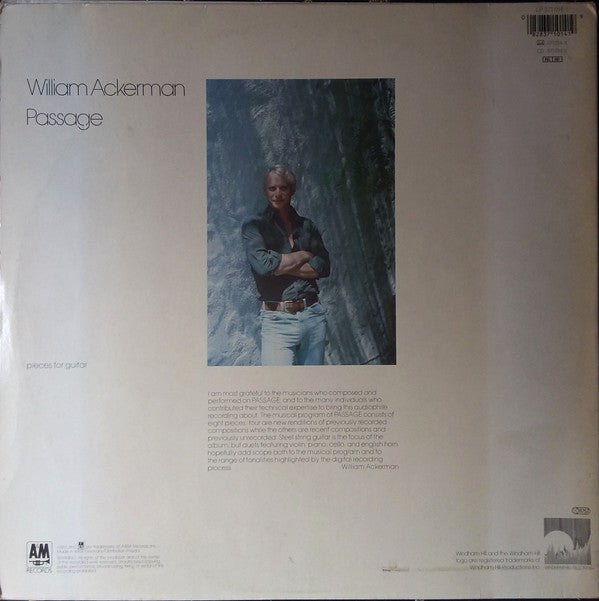 William Ackerman : Passage (LP, Album, RE, Gat)