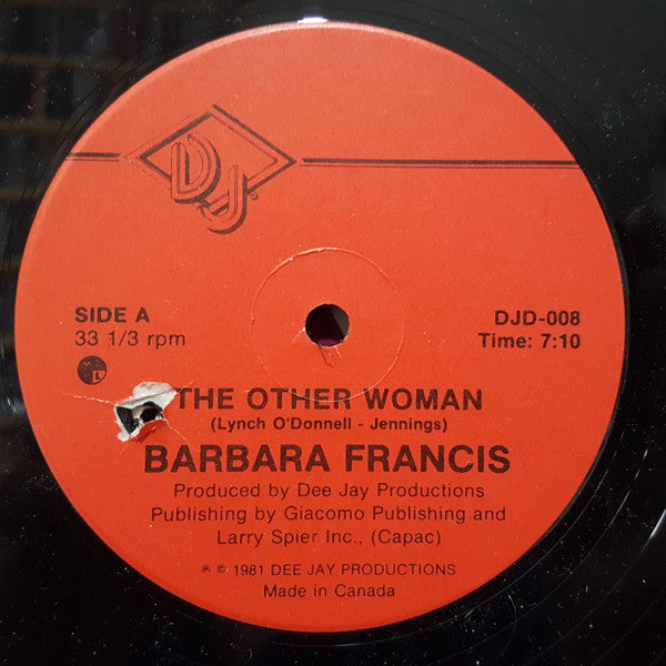 Barbara Francis : The Other Woman (12")