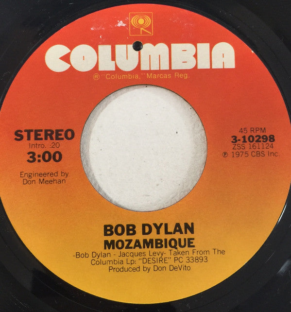 Bob Dylan : Mozambique (7", Styrene, Ter)