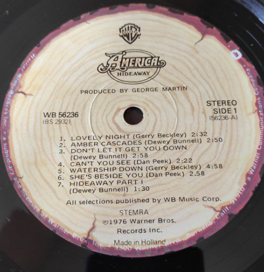 America (2) : Hideaway (LP, Album)