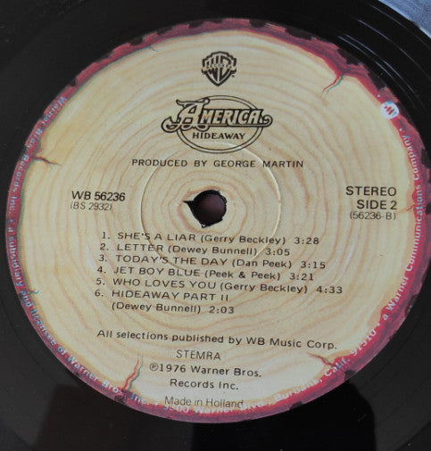 America (2) : Hideaway (LP, Album)