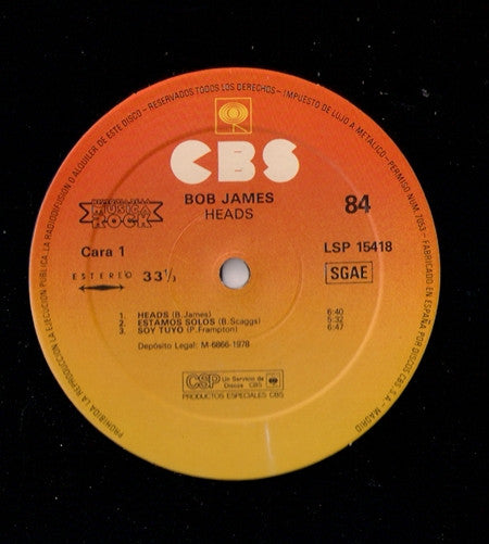 Bob James : Heads (LP, Album, RE)