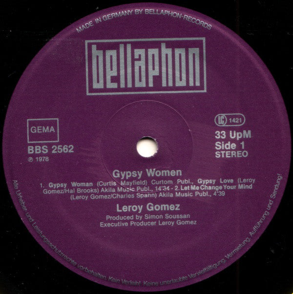 Leroy Gomez : Gypsy Woman (LP, Album)