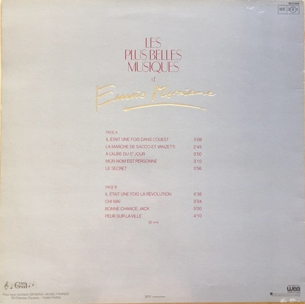 Ennio Morricone : Les Plus Belles Musiques D'Ennio Morricone Vol.1 (LP, Comp, RE)