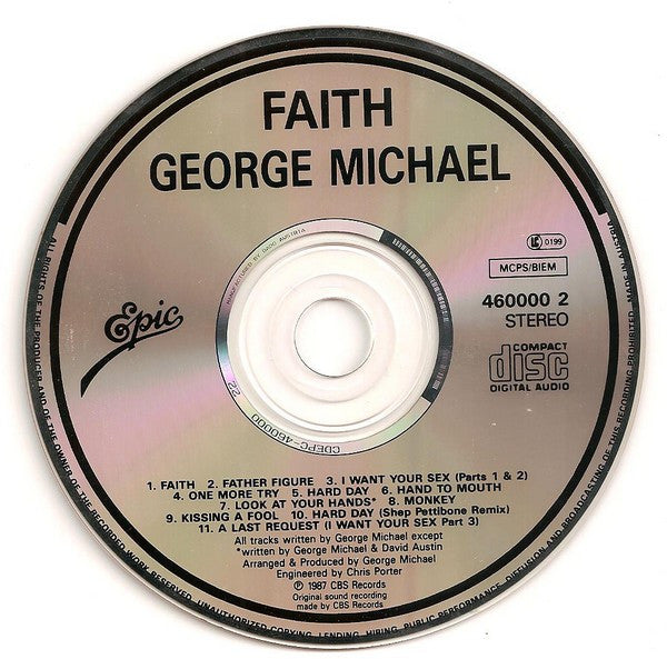 George Michael : Faith (CD, Album, DAD)