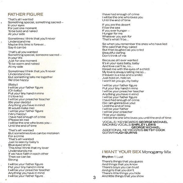 George Michael : Faith (CD, Album, DAD)