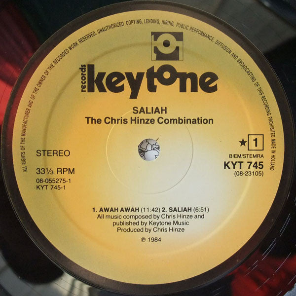 The Chris Hinze Combination : Saliah (2xLP, Album)
