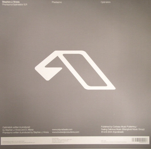 Stephen J. Kroos : Phantazmz / Optimistick E.P. (12", EP)