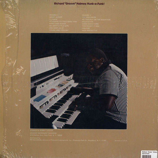 Richard "Groove" Holmes : Hunk-A-Funk (2xLP, Album, Comp)