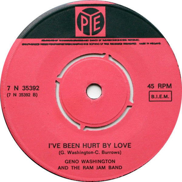 Geno Washington & The Ram Jam Band : She Shot A Hole In My Soul / I've Been Hurt By Love (7", Single)