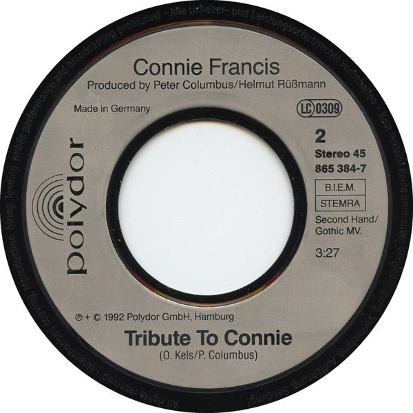 Connie Francis : Jive Connie (7", Single)