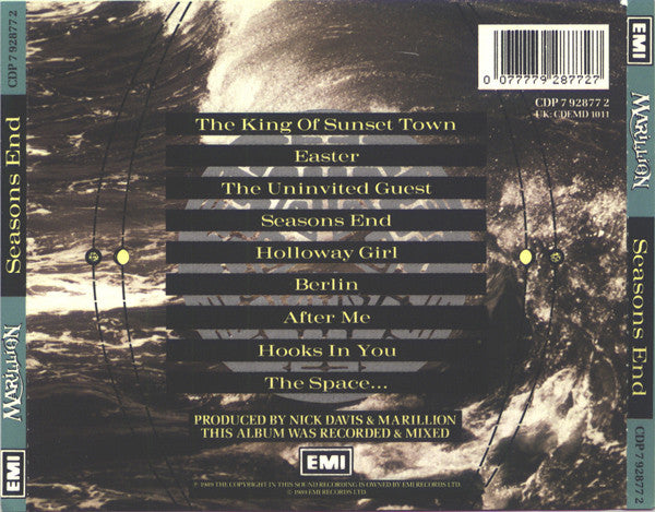 Marillion : Seasons End (CD, Album)