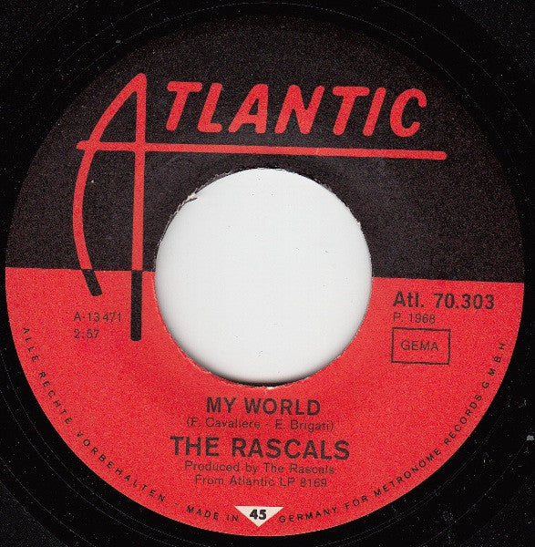 The Rascals : People Got To Be Free (7", Single, Mono)