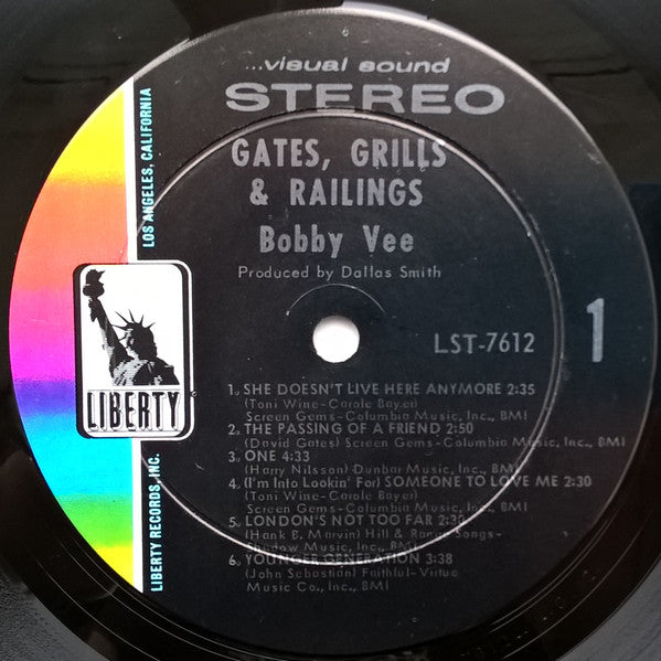 Bobby Vee : Gates, Grills & Railings (LP, Album, Ind)