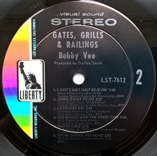 Bobby Vee : Gates, Grills & Railings (LP, Album, Ind)
