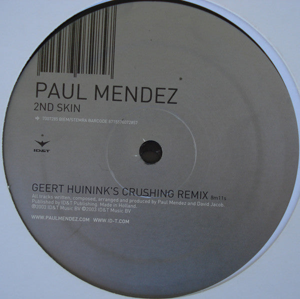 Paul Mendez : 2nd Skin (12")