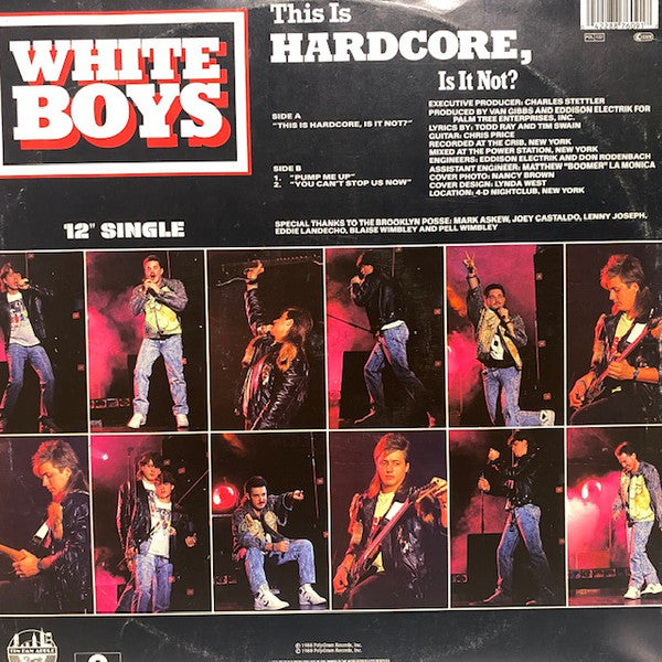 White Boys : This Is Hardcore, Is It Not? (12")
