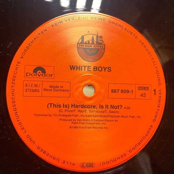 White Boys : This Is Hardcore, Is It Not? (12")