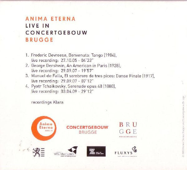 Anima Eterna : Live In Concertgebouw Brugge (CD)
