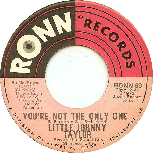 Little Johnny Taylor : I'll Make It Worth Your While / You're Not The Only One (7")