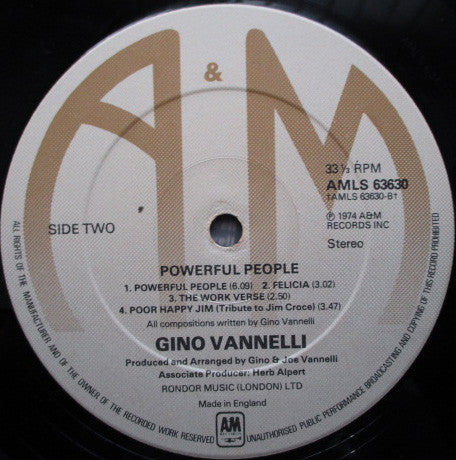Gino Vannelli : Powerful People (LP, Album)