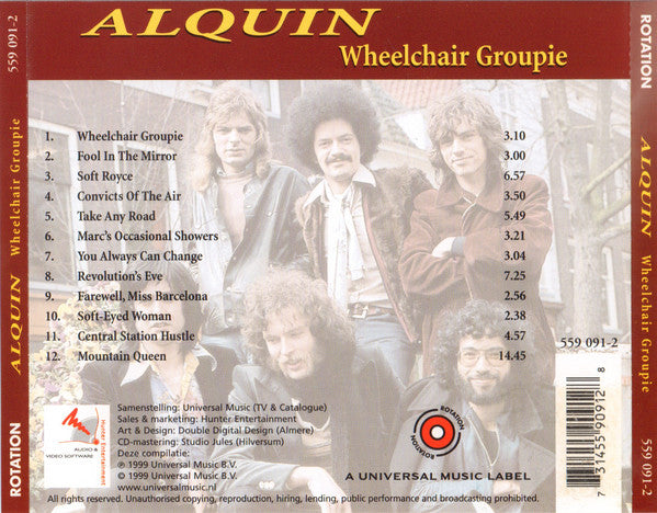 Alquin : Wheelchair Groupie (CD, Comp)