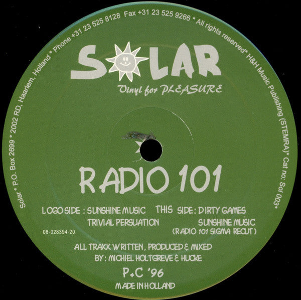 Radio 101 : Sunshine Music (12")