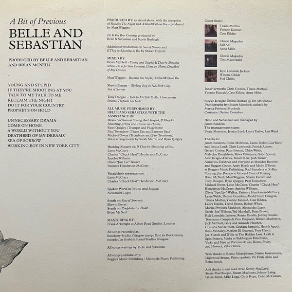 Belle & Sebastian : A Bit Of Previous (LP, Album + 7" + Ora)