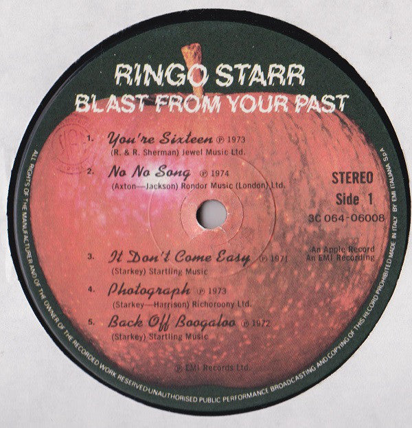 Ringo Starr : Blast From Your Past (LP, Comp)