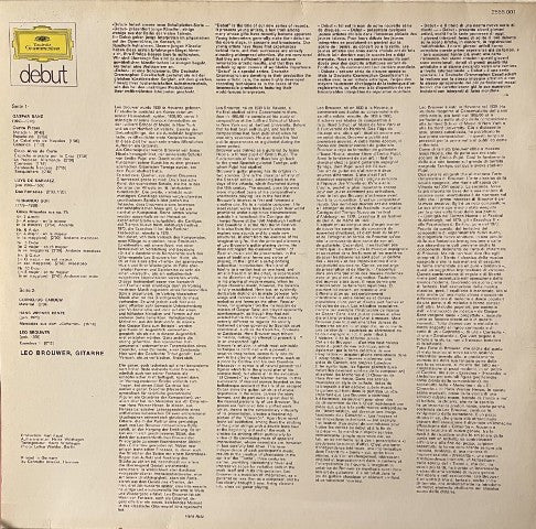 Leo Brouwer, Gaspar Sanz, Luis de Narváez, Fernando Sor, Cornelius Cardew, Hans Werner Henze : Werke Für Gitarre Solo (LP, Album)