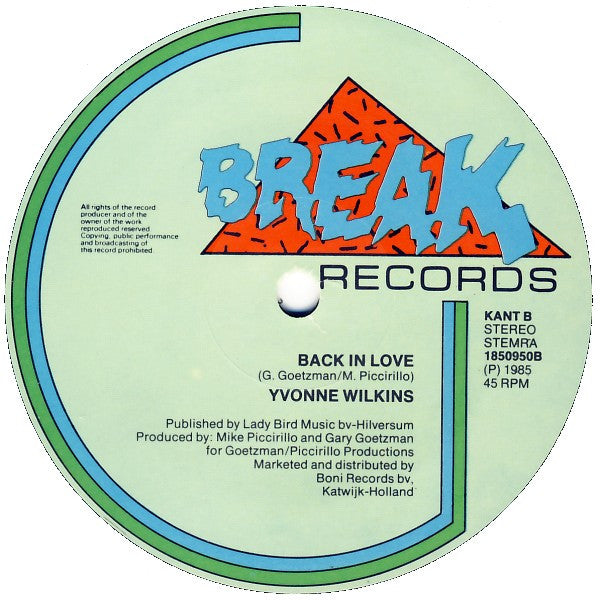 Yvonne Wilkins : Two Wrongs Make It Right (12", Maxi)