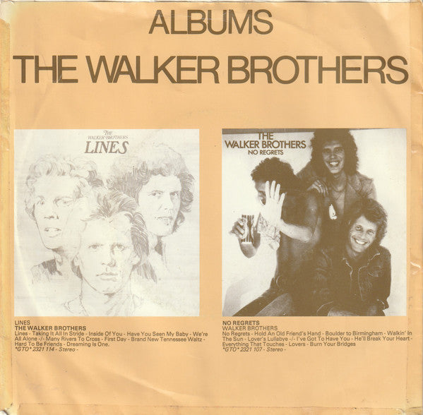 The Walker Brothers : Lines (7", Single)