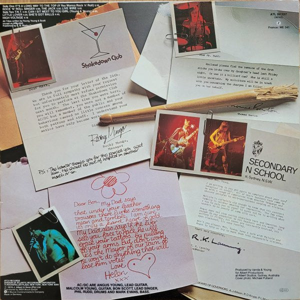 AC/DC : High Voltage (LP, Album, RE)