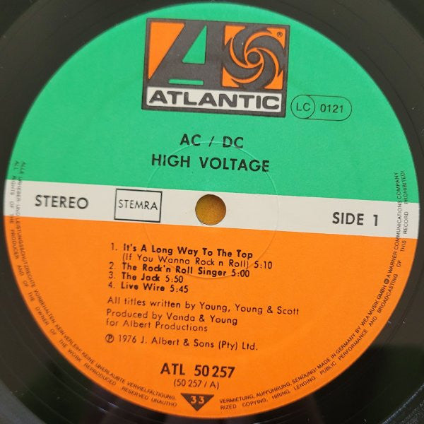AC/DC : High Voltage (LP, Album, RE)