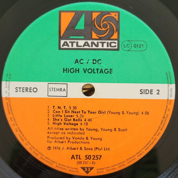 AC/DC : High Voltage (LP, Album, RE)