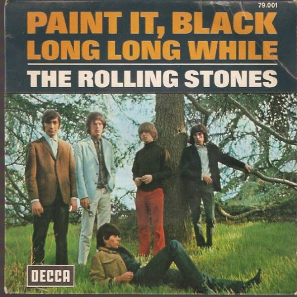 The Rolling Stones : Paint It, Black / Long Long While (7", Single)