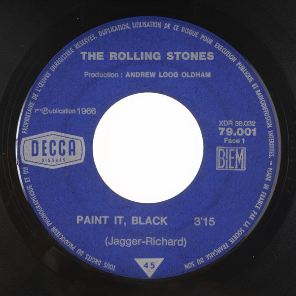 The Rolling Stones : Paint It, Black / Long Long While (7", Single)