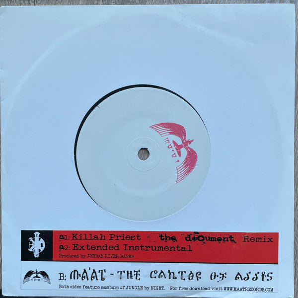 Killah Priest : The Document Remix (7")