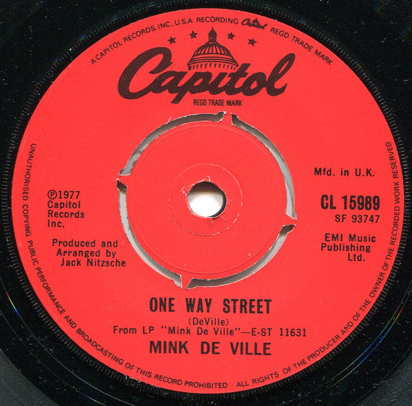 Mink DeVille : Just Your Friends (7", Single)